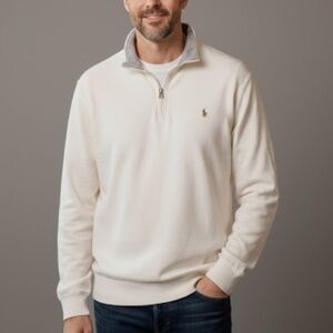Polo Ralph Lauren Luxury Jersey Quarter-Zip Pullover